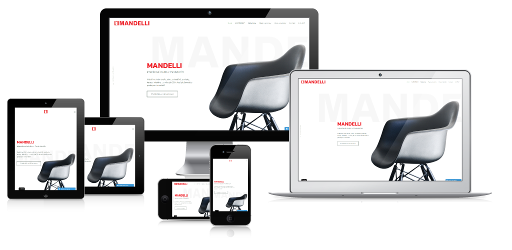 Responzivní webové stránky s CMS Joomla společnosti Mandelli s.r.o.